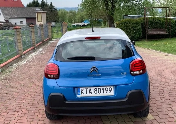Citroen C3 cena 43500 przebieg: 101300, rok produkcji 2017 z Lubań małe 254
